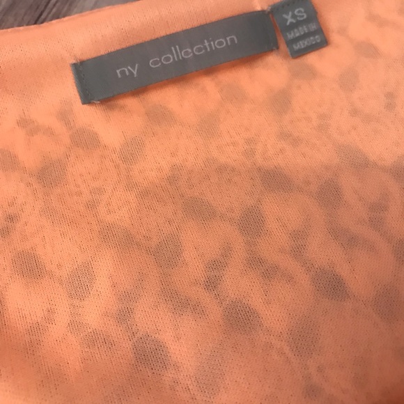 NY Collection Crochet Tunic NWT Ombré Orange - Picture 3 of 4